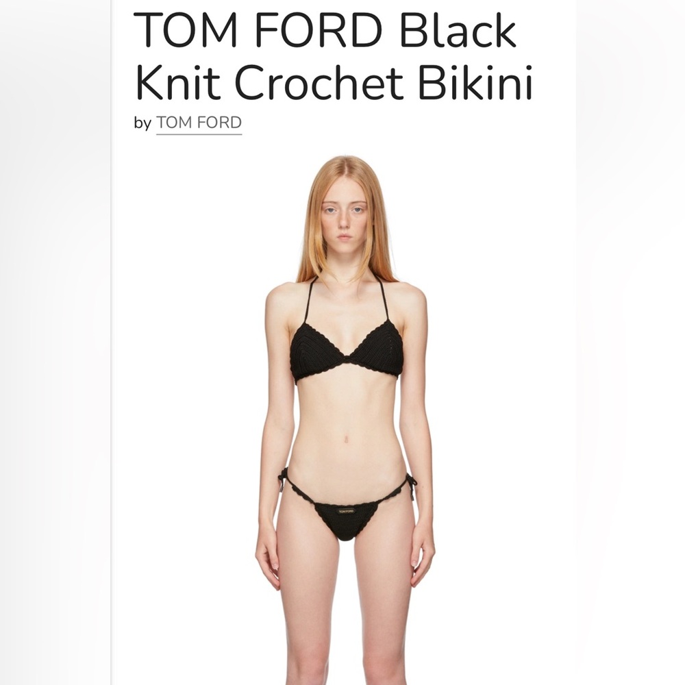 Authentic Tom Ford crochet swimsuit